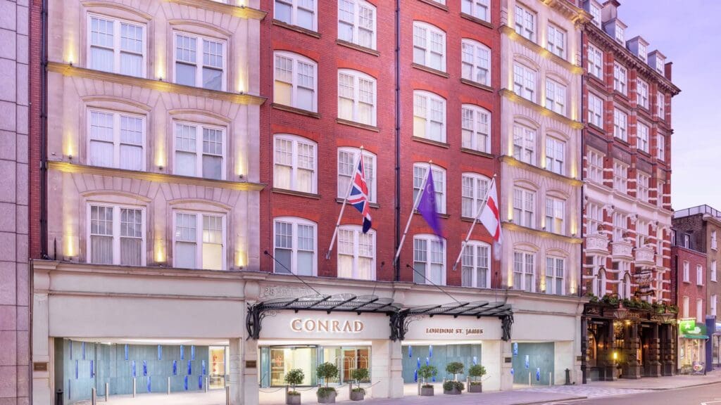 The Conrad London St. James offers excellent Hilton Impresario Benefits and Fourth Night Free